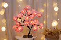 Różana Lampa LED do Dekoracji wnętrz