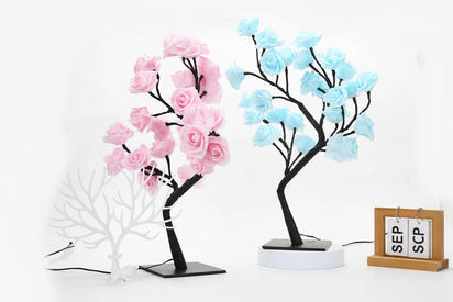 Różana Lampa LED do Dekoracji wnętrz