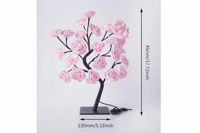 Różana Lampa LED do Dekoracji wnętrz